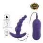 Therapeutic Massager Beginner Massager Remote Control Vib Anales Trainer Soft Silicone Multi Beads Fun Toys Purple by ALBK