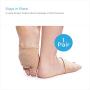 NatraCure Gel Metatarsal Pads - 1 Pair - with Metatarsalgia Forefoot Cushion - for Ball of Foot Pain Relief - (Sizes: Small/ Medium to Large / X-Large)