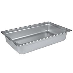 Update International STP-1004 Full Size Pan Straight-Sided 25 Gauge, 4" Deep