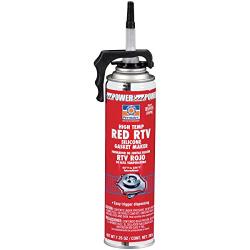 Permatex 85915-6PK High-Temp Red RTV Silicone Gasket, 7.25 oz. PowerBead Can (Pack of 6)