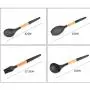SKYyao Kitchen utensil set Wooden Handle Silicone Kitchenware 9-piece set non-stick spatula spoon set silicone