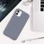 SURPHY Silicone Case Compatible with iPhone 11 Case 6.1 inch, Liquid Silicone Full Body Thickening Design Phone Case (with Microfiber Lining) for iPhone 11 6.1 2019, Lavender Gray