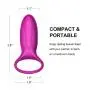 Tutent Silicone Vibrating Cock Ring-Waterproof Rechargeable Penis Ring Vibrator - Sex Toy for Male or Couples