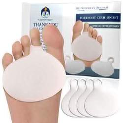 Dr. Fredericks Original Metatarsal Pads - 4 Pieces - Ball of Foot Cushions for Rapid Pain Relief - Gel Foot Pads