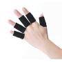 Happyupcity 10 PCS 1.7 Inch Finger Joint Sleeve Guard Elastic Compression Finger Sheath Protector Sports Volleyball Anti-Skid Protective Gear Bandage Support Braces