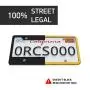 Rightcar Solutions Flawless Silicone License Plate Frame - Rust-Proof. Rattle-Proof. Weather-Proof. - Yellow
