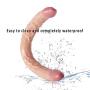 HAOZICH Silicone Double Ended Flexible Massage Toy for Women and Couples HAOZICH (Color : Beige)