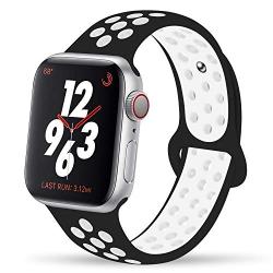 YC YANCH Compatible for Apple Watch Band 38mm 40mm 42mm 44mm,Soft Silicone Sport Band Replacement Wrist Strap Compatible for iWatch Apple Watch Series 4/3/2/1,Nike+,Sport,Edition, S/M M/L Size