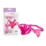 CalExotics Venus Butterfly Silicone Remote Venus Penis ? Hands Free Strap On Personal Massager Probe with Controller ? Waterproof Adult Vibrator Sex Toy for Couples - Pink