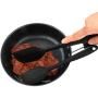 Hillento Silicone Kitchen Utensil Set Kitchenware 5PCS Silicone Kitchen Utensils Set Spatulas Brush Cooking Tools, Easy to Use & Clean, Black