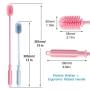 Silicone Bottle Cleaning Brush Set, Water Bottle Brush with Long Handle BPA Free for Washing All Narrow Neck Bottles,Hydro Flasks,and Glassware(Set of 2pcs 15"&12")