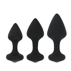 Sibake Three Sizes Silicone Anal Sex Toy Anal Butt Plugs Suits for Beginners Anal Play