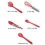 10 Pcs Nonstick Cookware Set Multifunction Silicone Kitchenware Suit Egg Scraper Spoon Spatula Brush Kitchen Tools (Red)