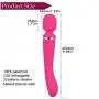 Wand Massager,Rechargeable Cordless Magic Vibrator Wand Clitoral Vibrator Stimulation with 20 Speeds Double End Vibrating Adult Sex Toys for Women Couples (Pink)