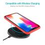 TOZO for iPhone XR Case Hybrid Soft Grip Matte Finish Frame Clear Back Panel Ultra-Thin [Slim Fit] Cover for iPhone XR 6.1 Inch 2018 (RED)