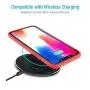 TOZO for iPhone XR Case Hybrid Soft Grip Matte Finish Frame Clear Back Panel Ultra-Thin [Slim Fit] Cover for iPhone XR 6.1 Inch 2018 (RED)