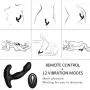 Rechargeable Vibrating Stimulator Plug Multi Stimulation Patterns, Portable Waterproof Postate Massager for Male Wireless Remote Control Silicone Toy