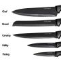 Chef Knife Set Knives Kitchen Set - Stainless Steel Kitchen Knives Set Kitchen Knife Set with Stand - Plus Professional Knife Sharpener - 7 Piece Stainless Steel Cutlery Knives Set by Home Hero