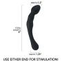 Silicone Anal Stimulator - Bulbed Butt Plug Probe for Stimulation - Adult Sex Toy