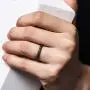 ThunderFit Womens Thin Swivel Rings, 10 Rings / 8 Rings / 4 Rings / 1 Ring - Stackable Silicone Wedding Rings - 2.5mm Wide - 2mm Thick