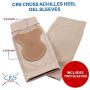CRS Cross Achilles Heel Sleeve - Premium padded compression gel sleeve / sock for cushion & protection of Haglunds bump, achilles tendonitis, and bursitis (One size fits most)