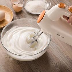 BINZHI Eggbeater Electric Household Mini Beater Cream Baking Mixer Eggbeater Handheld - White Kitchen gadget