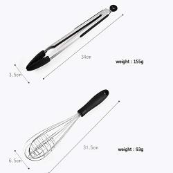 8 Sets Of Silicone Kitchenware, Stainless Steel Handle Kitchen Set, High Temperature Anti-Scalding Cooking Spoon Shovel