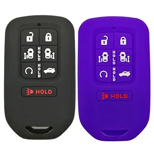 2Pcs Coolbestda Smart Key Fob Cover Keyless Entry Remote Case Protector for 2018 Honda Odyssey elite ex