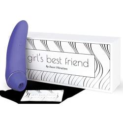 Girls Best Friend, 2-in-1 Vibrator and Realistic Oral Sex Simulator Clit Sucker with 20 Settings for Women and Couples, Powerful G-Spot Massager, Waterproof, Rechargeable, by Sweet Vibrations