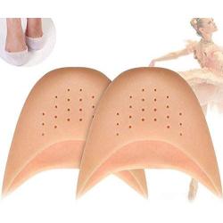 2 Pair Silicone Gel Toe Soft Ballet Pointe Dance Shoes Pads Foot Protector Insoles for Dancer Foot Care Tool