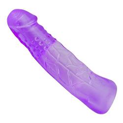 NewMaxer Condom Extender,Soft Silicone Penis Extender Enlarger Sleeve Condom Sexual Delay Ejaculation Toy for Men (Purple)