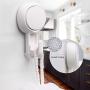 Teletrogy Suction Hooks Vacuum Suction Cup Hooks for Shower Powerful Shower Hooks Suction Wall Hooks for Tiled Walls Bathroom Hooks for Towels Chrome Loofah Robe -Utility Hooks 2 Pack