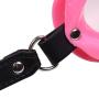DaynNight Pink Silicone Toy and Leather Strap for Couple