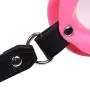 DaynNight Pink Silicone Toy and Leather Strap for Couple