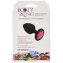 Doc Johnson Booty Bling - Spade Shaped Silicone Anal Plug with Jeweled Base - 3&quot Long and 1.2&quot Wide - Small - Pink Jewel