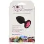 Doc Johnson Booty Bling - Spade Shaped Silicone Anal Plug with Jeweled Base - 3" Long and 1.2" Wide - Small - Pink Jewel