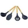 Gwjs Silicone Wooden Handle Kitchen Utensils, Non-stick Spatula Silicone Kitchenware Kitchen Gadgets Kitchen Utensils-nine-piece Set 32cm(12.6inch)