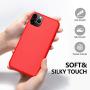 TiMOVO Compatible with iPhone 11 Pro Case, Liquid Silicone Gel Shockproof Soft Microfiber Lining Slim Cover for Apple iPhone 11Pro 5.8 inch 2019 - Red