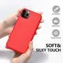 TiMOVO Compatible with iPhone 11 Pro Case, Liquid Silicone Gel Shockproof Soft Microfiber Lining Slim Cover for Apple iPhone 11Pro 5.8 inch 2019 - Red