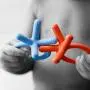 Comotomo Silicone Baby Teether, Orange