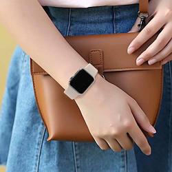 YANCH Compatible with for Apple Watch Band 38mm 42mm 40mm 44mm, Soft Silicone Sport Band Replacement Wrist Strap Compatible with for iWatch Series 4/3/2/1, Nike+,Sport,Edition