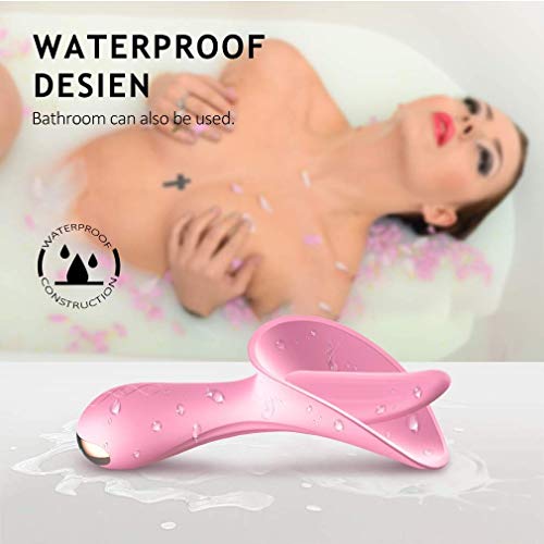 SANNUYA Hands Free Silicone Pleasure Toy Portable 10-Speed Vibrating Silicone Waterproof G~Sp?t V?b~rá~t?rs Dual Vibration Home Personal Fitness Massage Relax Massage Wand