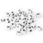 Weekjoey 104PCS Square Silicone Beads English Alphabet Bead Baby Chew 12mm Non-Toxic BPA Free 100% Food Grade Silicone Letter Beads