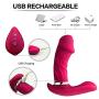 ZODSFG Vibrating Male Wand Massager Rechargeable Remote Control Back Neck Shoulder Relaxation Massaging with Multiple Vibrator Men Medical Grade Silicone Vibration Toy ZODSFG