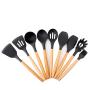 Gwjs Silicone Kitchenware, Non-stick Spatula Kitchenware Set Of Nine Silicone Spatula Set Cooking Utensils-nine-piece Set 32cm(12.6inch)
