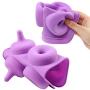 HEHALI 3pcs Donut Pan Mold, Silicone Cake Bagel Baking Doughnuts Mold BPA Free, with Icing Bag, Dishwasher Microwave Safe