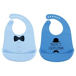 Hudson Baby Unisex Baby Silicone, Waterproof Bibs