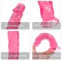 Whtao 7.87 inch Realistic Massager Toys Lifelike Silicone-D?ld? with Suction Cup for Women Whtao (Color : Pink)