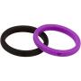 LearnFitFun Silicone Wedding Rings for Women. Thin Stackable Rubber Engagement Bands Single or Set of 10 Rings. Size 4-10 WNDRNG