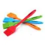 WARMBUY Set of 4 Silicone Pastry Basting Grill Barbecue Brush, Solid Core and Hygienic Solid Coating, Red, Blue, Orange, Green, 8-3/4 Inch Long
